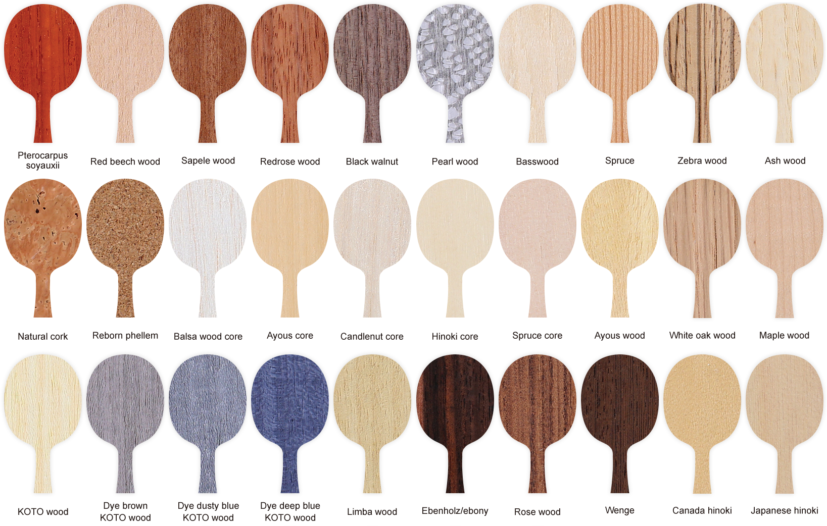 racket Flour Wood customization