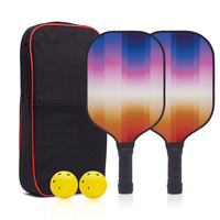 USAPA Approved Pickleball Rackets Fiberglass Face Polypropylene Honeycomb Core Lightweight Pickleball Paddles Sets