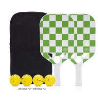 Wholesale Stock USAPA Approved Carbon Fiber Pickleball Racket Honeycomb Panels Outdoor Sports Pickleball Paddles Set with 4 Balls