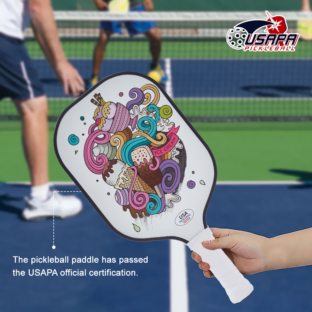 Ultra-light Fiberglass Pickleball Paddle For Athletic Training/Rimless Lightweight Glass Fiber Pickleball Paddle
