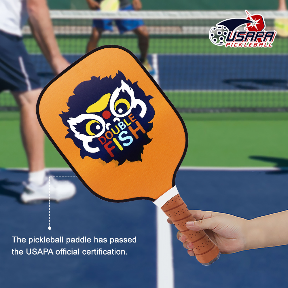 Custom Outdoor Sport Training Pickleball Racket PP Honeycomb Core Fiberglass Pickleball Paddle
