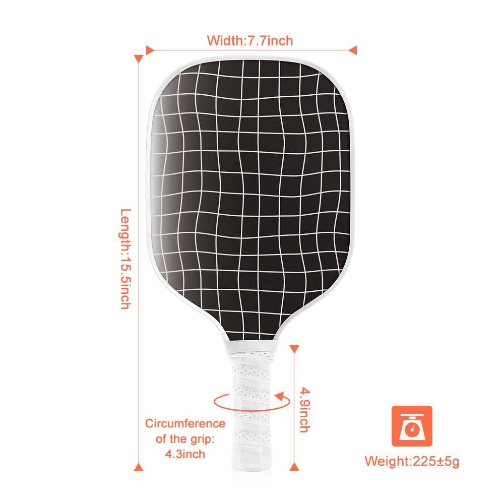 USAPA Standard Carbon Fiber Graphite Composite Pickleball Paddle Honeycomb Core Pickleball Racket From OEM Factory