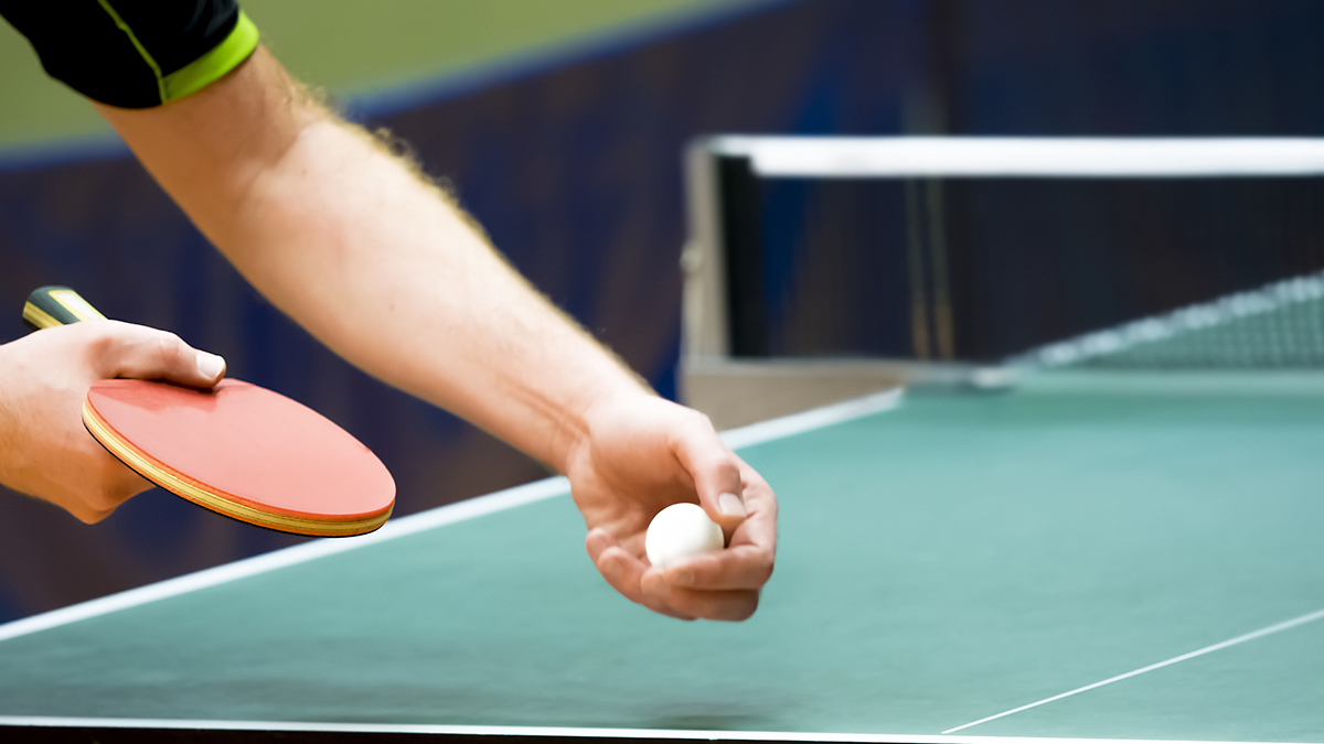 table tennis racket in standard