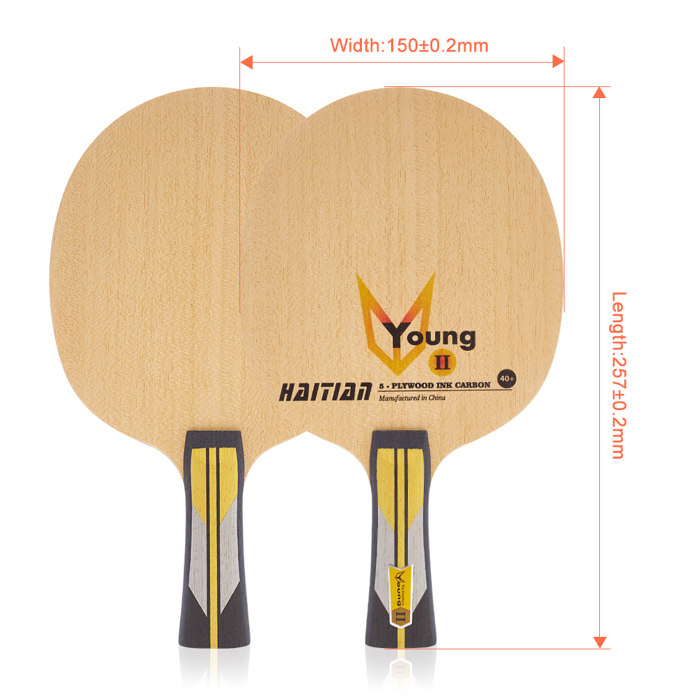 Custom Print Logo 5 Layer Pure Wood Bat Professional Ping Pong Paddle Table Tennis Blade