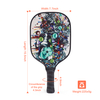 USAPA Approved Custom Composite Carbon Fiber Pickleball Paddle Adult Entertainment Use PP Honeycomb Printed
