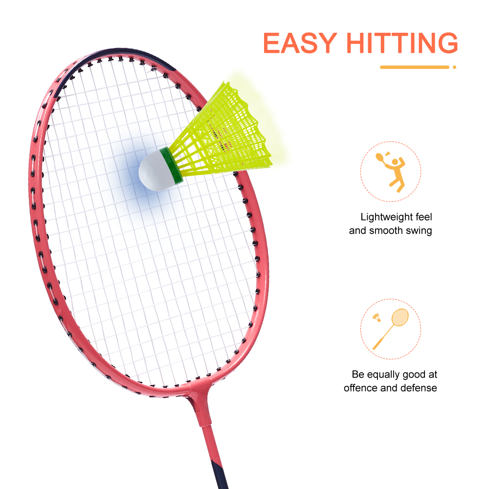 Customized Design Premium Quality Badminton Rackets Iron Rackets Perfect Grip Light Weight Match Training Racquets