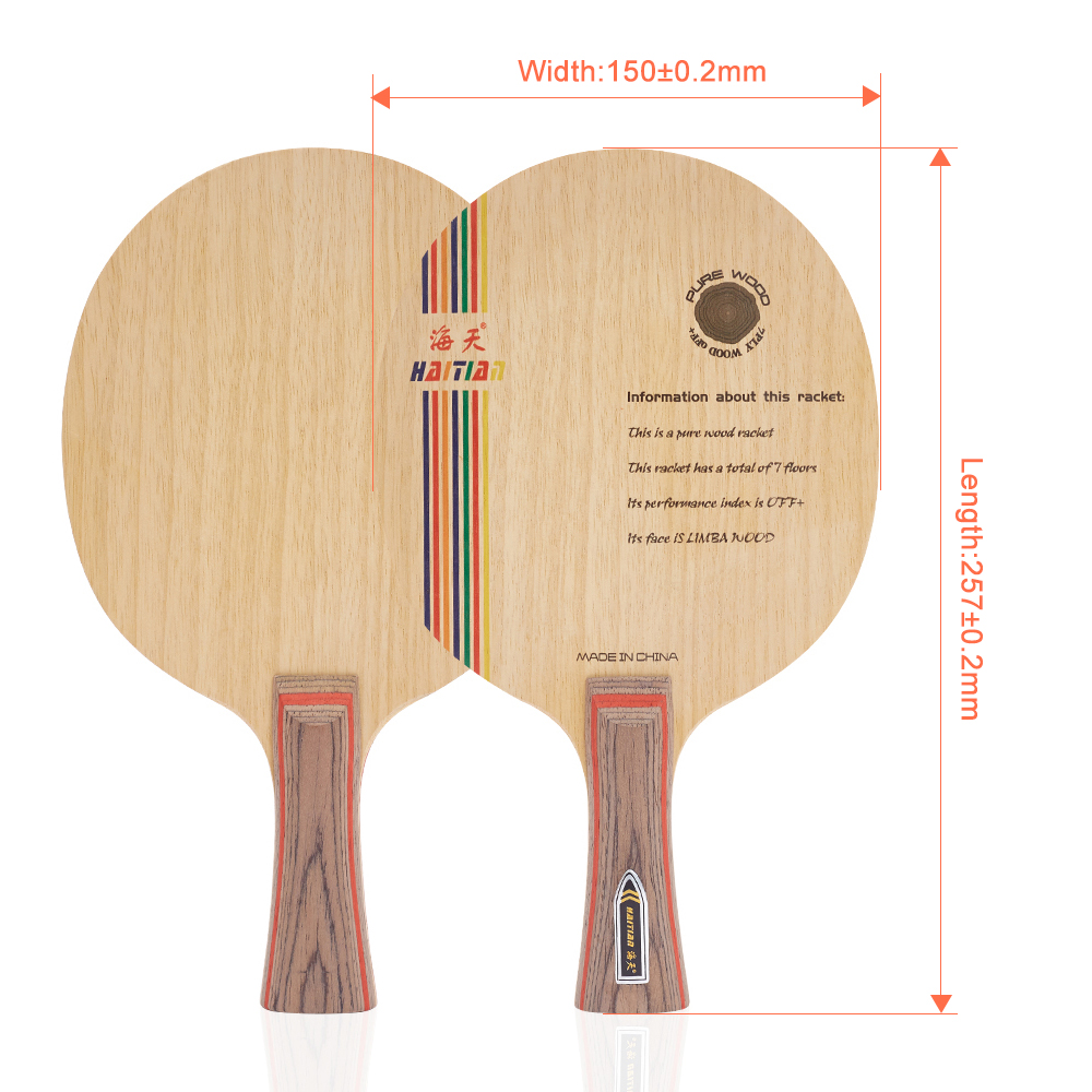 Haitian OEM/ODM Manufacturer Supply Ping-pong Blade of 2 Layers Cypres Wholesale Custom Table Tennis Blade