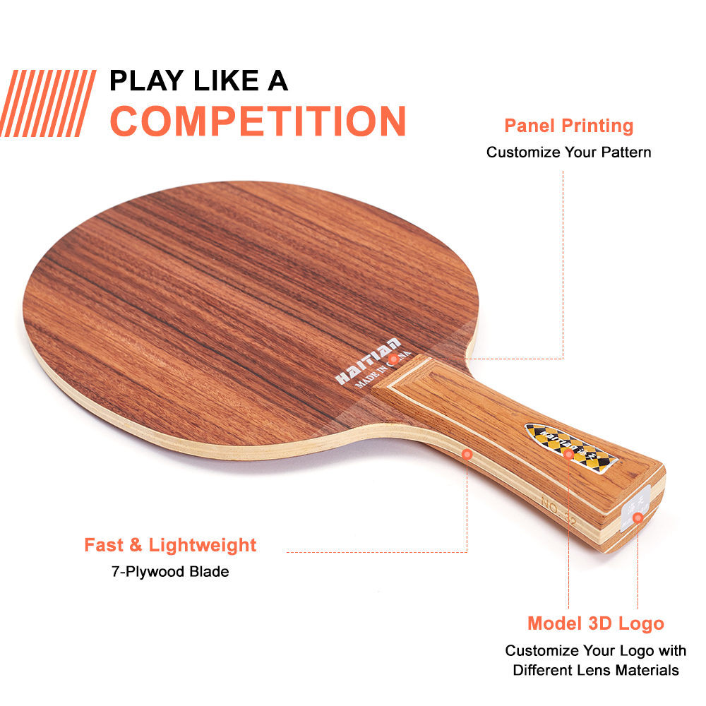 Table Tennis Blade 7 Layer Pure Wood Attack Power Type Elastic Pingpong Blade