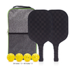 Professional Fiberglass Aerodynamic Carbon Fiber Surface Usapa Approved Pickleball Paddle Set of 2