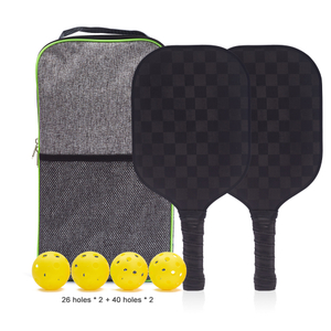Professional Fiberglass Aerodynamic Carbon Fiber Surface Usapa Approved Pickleball Paddle Set of 2