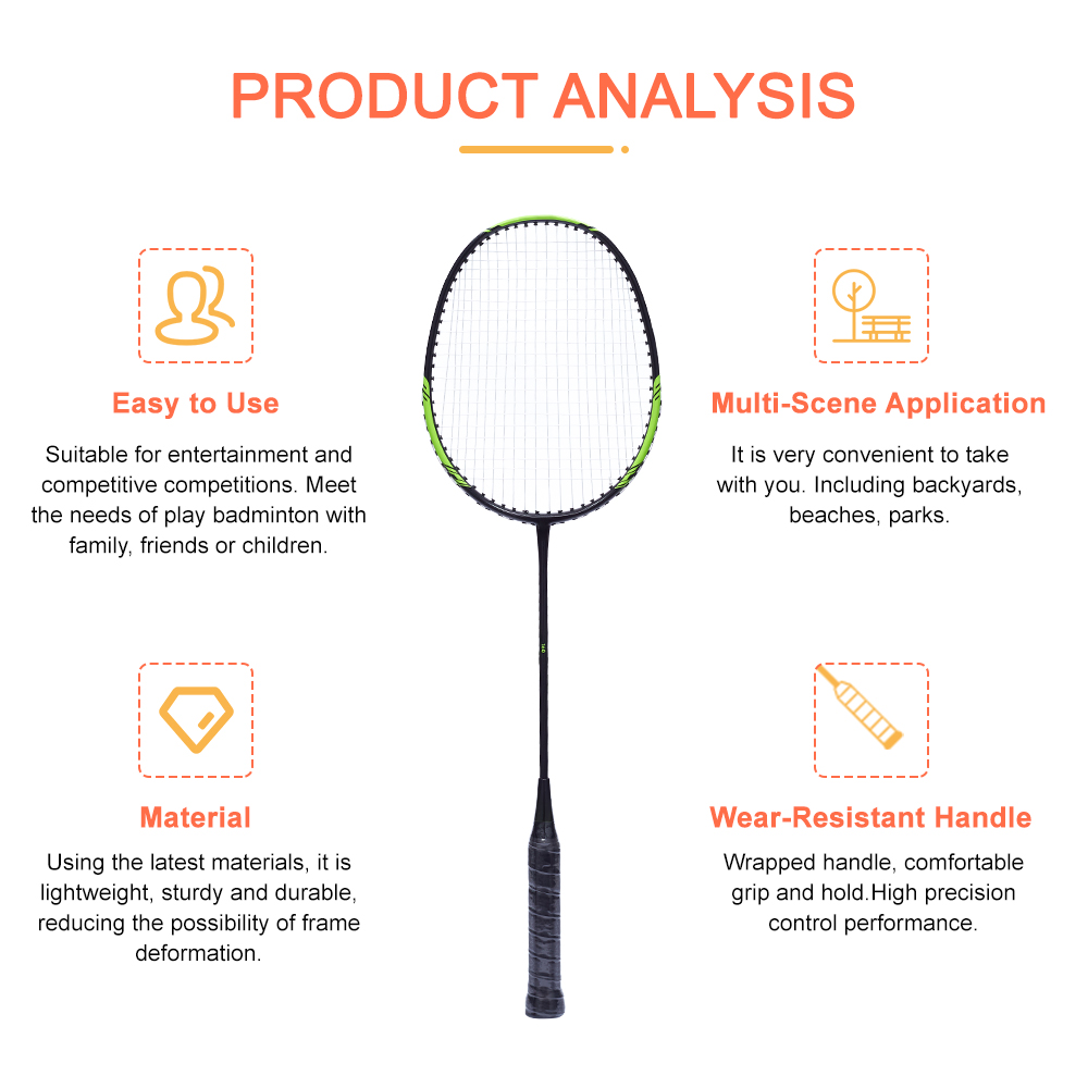 made in china badminton racket