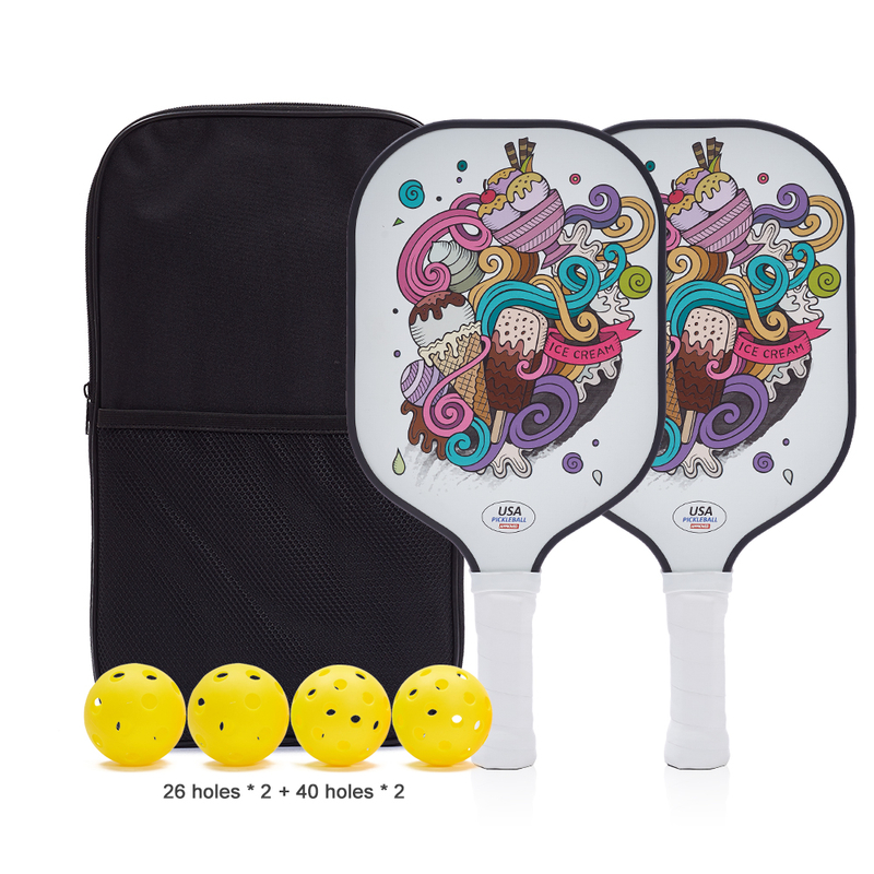 Professional Cheap Usapa Approved Custom Logo Design Adult Training Pickleball Ball Paddle High End Pickleball Racket