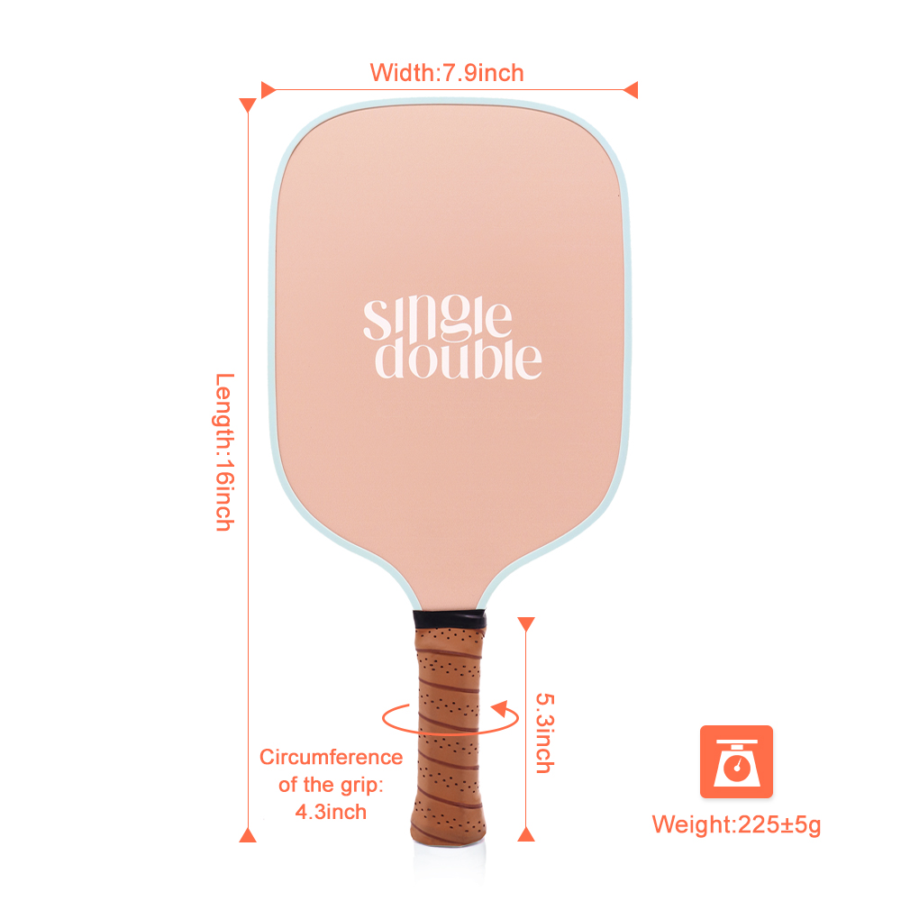 USAPA Approved Best Pickleball Rackets Fiberglass Face Polypropylene Honeycomb Core Lightweight Pickleball Paddles