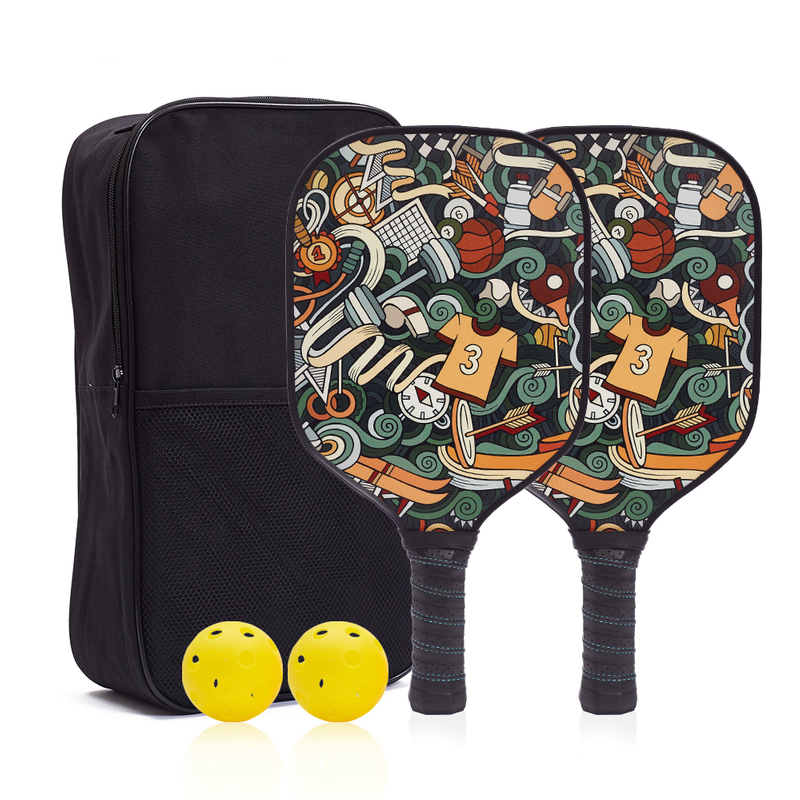 Sport Custom Pickleball Paddle Set of 2 Usapa Approved Carbon Fiber Pickleball Racket