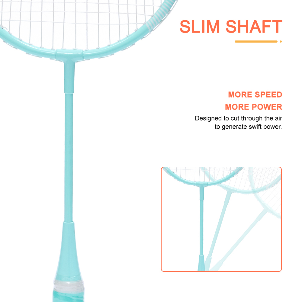 Custom Printed Professional High Tension Competition Training Lightweight Sport Iron Badminton Racket for Children