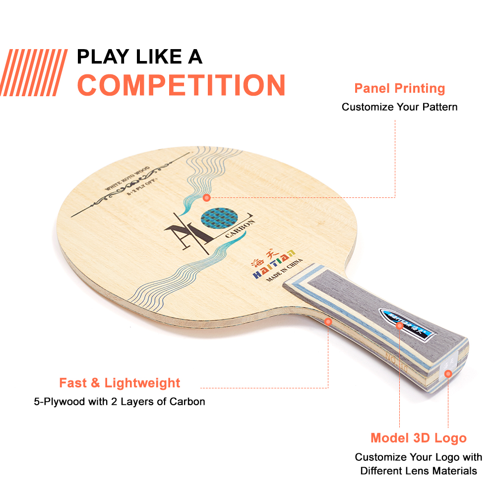 Haitian Factory Cheap Professional Soft Sports Wooden Pingpong Table Tennis Racket Blade
