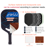 Custom Design Premium Lightweight Carbon Fiber Pickleballs Racket Custom Logo With Frosted UV Print Surface on Sale