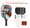 USAPA Approved Custom Composite Carbon Fiber Pickleball Paddle Adult Entertainment Use PP Honeycomb Printed