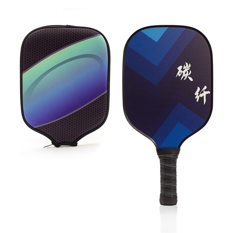 USAPA Approved 16mm Thick Carbon Fiber Adult Pickleball Paddle Printed Logo Standard Shape PP Honeycomb Core Pickleball Racket