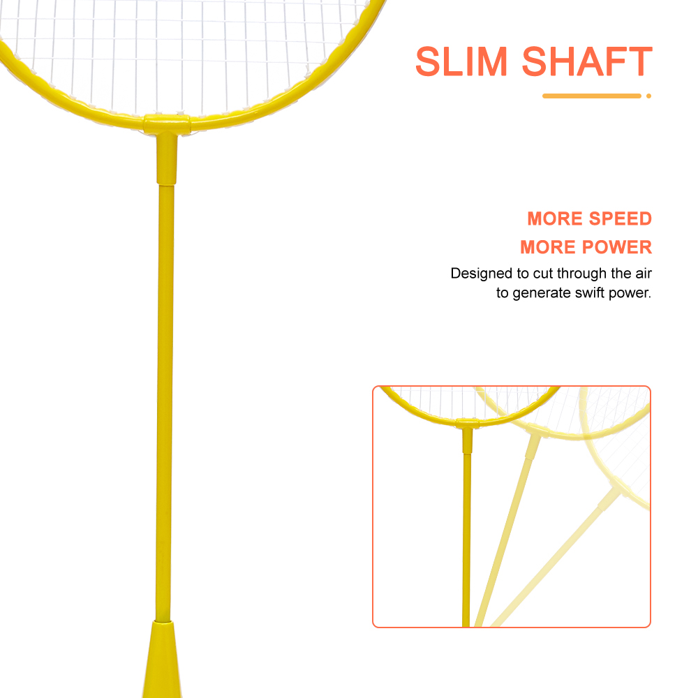 China Wholesale Low Price Professional Training Badminton Racquet Custom High Quality Iron Badminton Racket Set