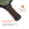 Customized Oem High-end Elongated Shape Reactive Honeycomb PP Core Usapa Approved Carbon Fiber Pickleball Paddle