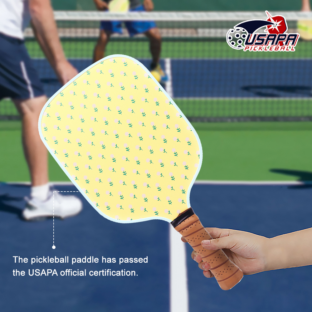 USAPA Approved Best Pickleball Rackets Fiberglass Face Polypropylene Honeycomb Core Lightweight Pickleball Paddles
