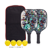 USAPA Approved Graphite Polypropylene Honeycomb Core Lightweight Pickleball Racket Pickleball Paddle Set with 2 Paddles