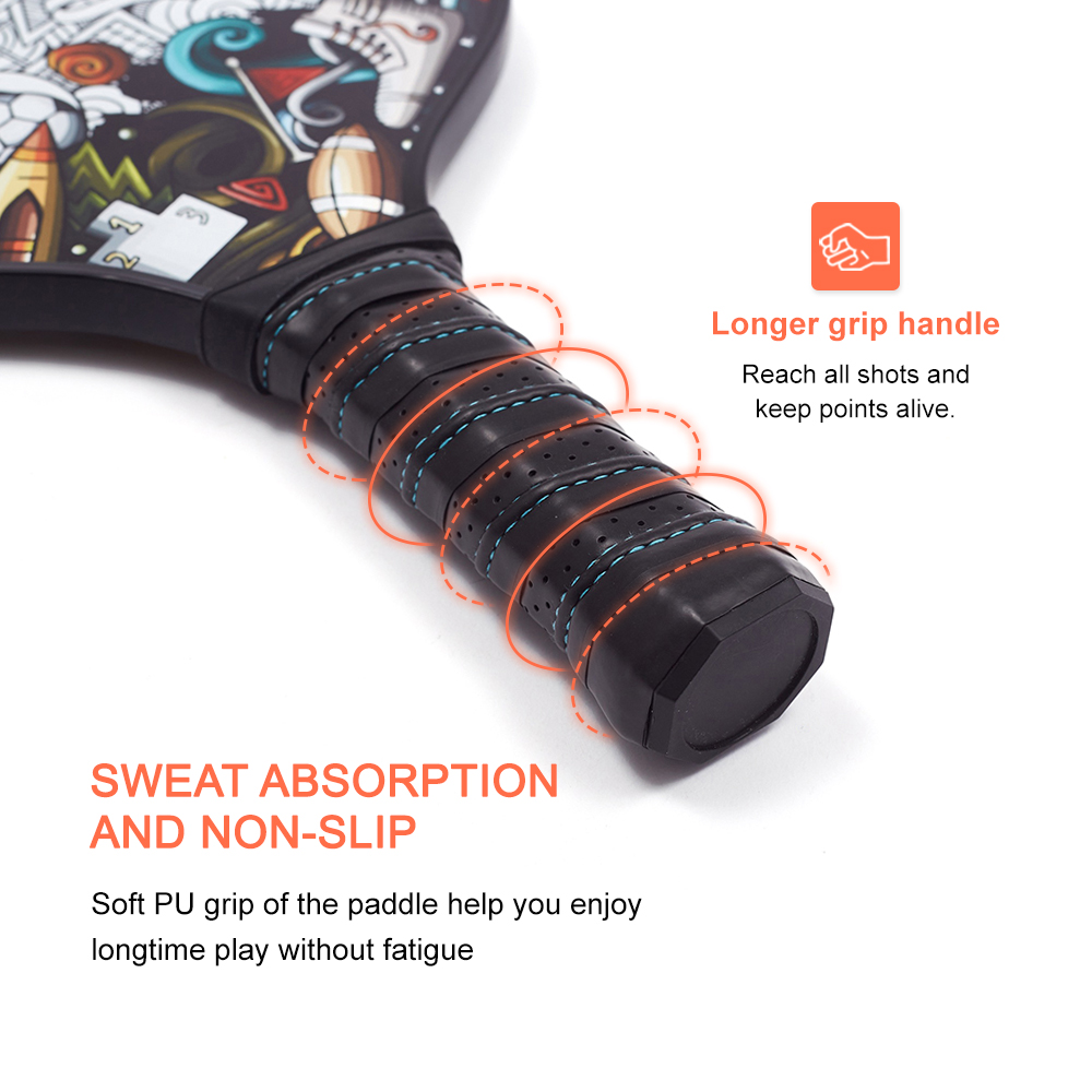 Thermoformed Pickleball Paddles Custom Carbon Fiber Pickleball Paddle With Great Grips USAPA Approved Pickleball Racket