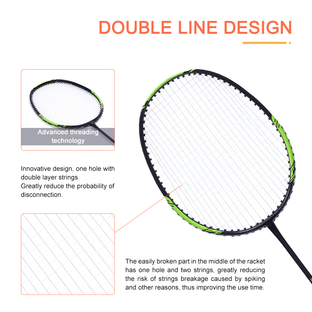 Cheap High Quality Professional Light Weight Indoor Carbon Fiber Badminton Racket for Badminton Competition
