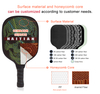 Customized Oem High-end Elongated Shape Reactive Honeycomb PP Core Usapa Approved Carbon Fiber Pickleball Paddle