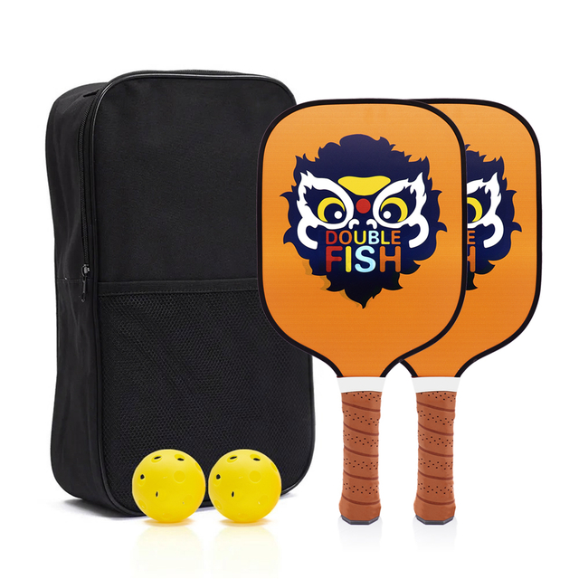 Pickleball Paddles Set Honeycomb Fiberglass Pickleball Paddles Including 2 Pickleball Rackets 2 Balls And 1 Carry Bag