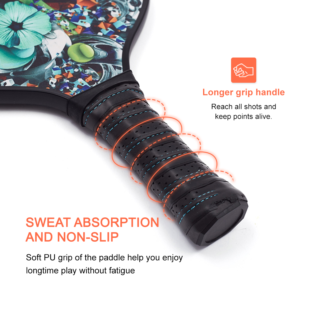 USAPA Approved Custom Composite Carbon Fiber Pickleball Paddle Adult Entertainment Use PP Honeycomb Printed