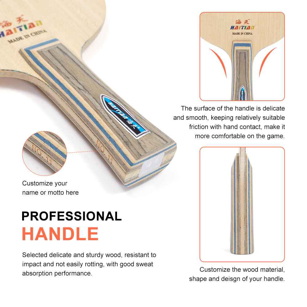 customizable table tennis paddles