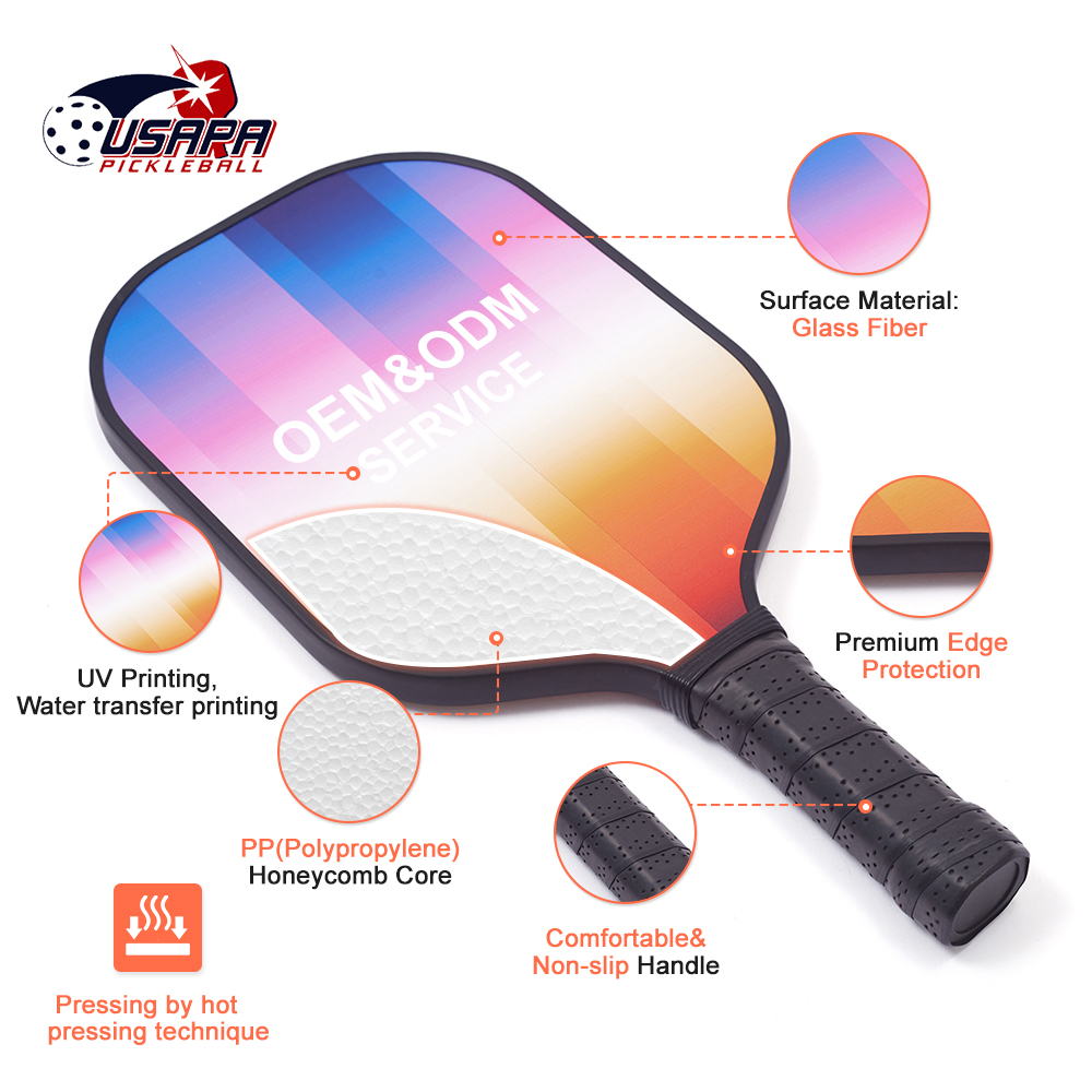 logo printed pickleball paddle
