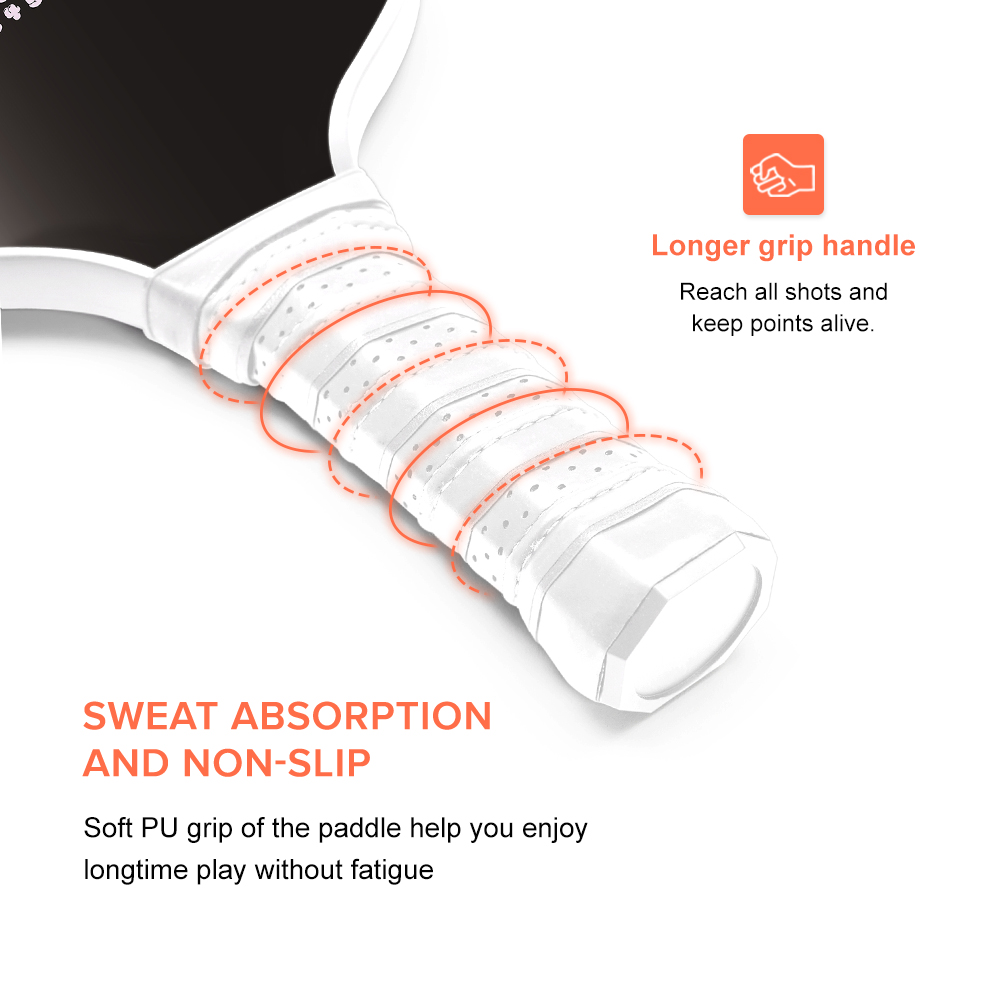 USAPA Standard Carbon Fiber Graphite Composite Pickleball Paddle Honeycomb Core Pickleball Racket From OEM Factory