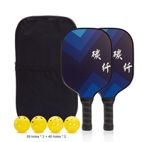 Pickleball Paddle Set of 2 16mm Carbon Fiber PP Honeycomb Core Unmatched Power And Spin Pickleball Paddle for Player