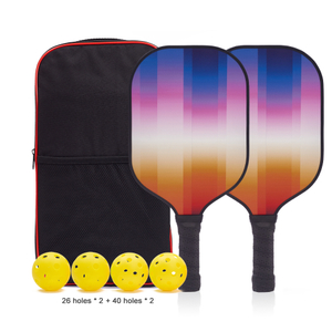 Pickleball Racket Factory Supply Custom Logo High Quality OEM Fiberglass Pickleball Paddle Set of 2 With Honeycomb Core