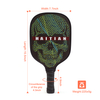 Customized Oem High-end Elongated Shape Reactive Honeycomb PP Core Usapa Approved Carbon Fiber Pickleball Paddle