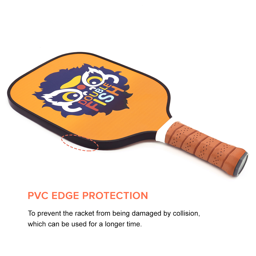 Custom Outdoor Sport Training Pickleball Racket PP Honeycomb Core Fiberglass Pickleball Paddle
