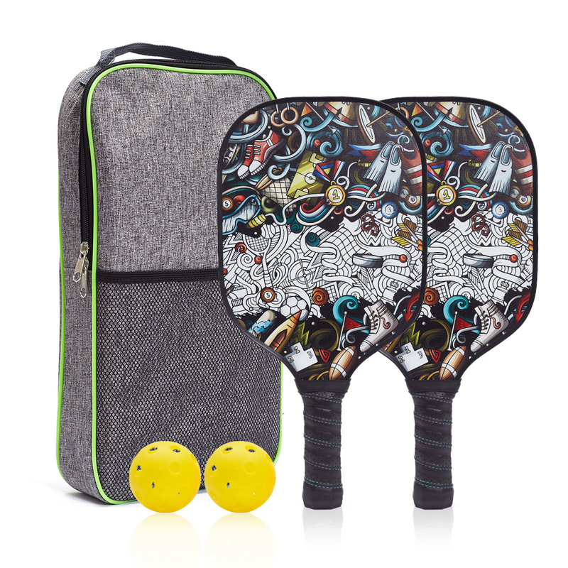 Smooth Surface Carbon Fiber USAPA Pickleball Paddles Set of 2 Custom And Available Wholesale Pickleball Racket