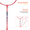 Customized Design Premium Quality Badminton Rackets Iron Rackets Perfect Grip Light Weight Match Training Racquets