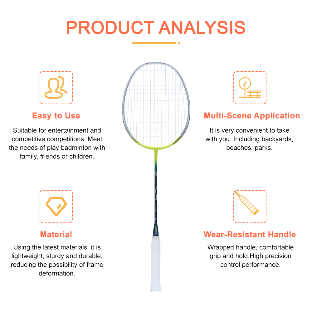 glass fiber badminton rackets