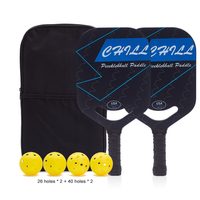 Professional Customized Lightweight Pickleball Paddle Thermoformed Carbon Fiber Pickleball Racket Set of 4 Pickleball Outdoor