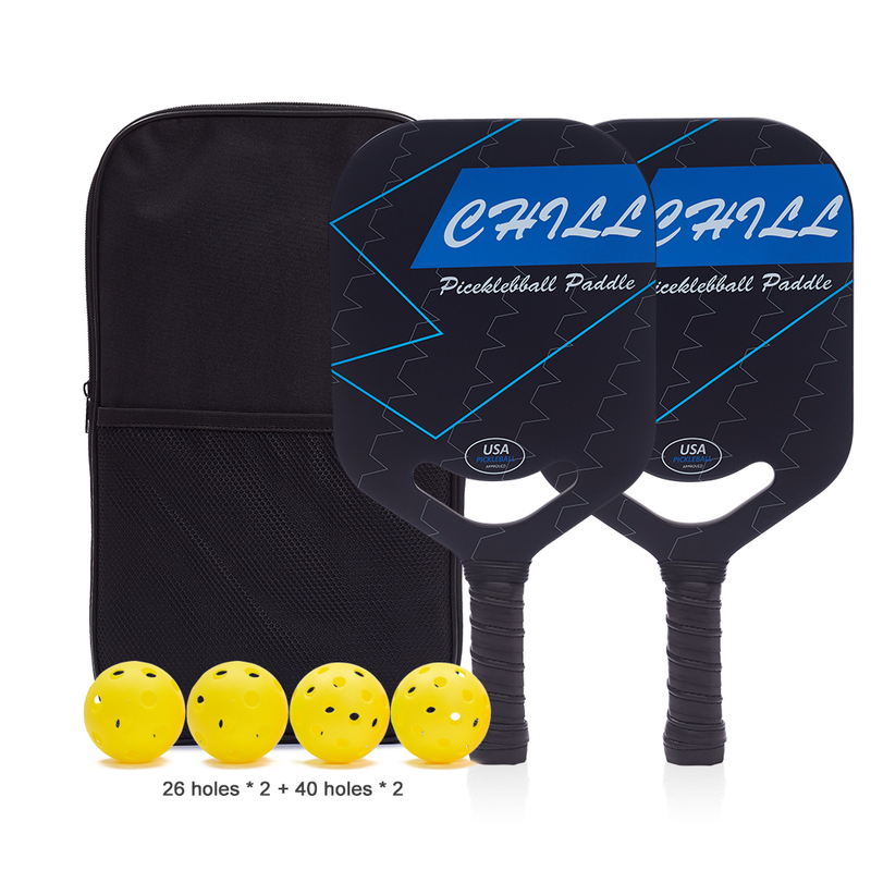 Professional Customized Lightweight Pickleball Paddle Thermoformed Carbon Fiber Pickleball Racket Set of 4 Pickleball Outdoor