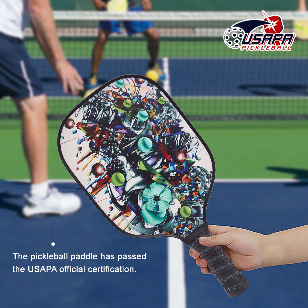USAPA Approved Custom Composite Carbon Fiber Pickleball Paddle Adult Entertainment Use PP Honeycomb Printed