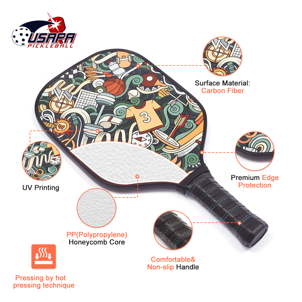 carbon fiber pickleball paddle usapa