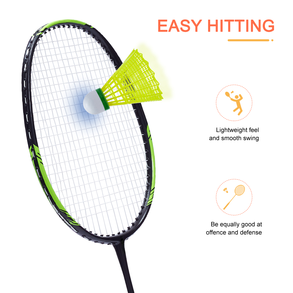 Cheap High Quality Professional Light Weight Indoor Carbon Fiber Badminton Racket for Badminton Competition